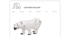 Desktop Screenshot of lostbeargallery.com.au