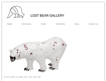 Tablet Screenshot of lostbeargallery.com.au